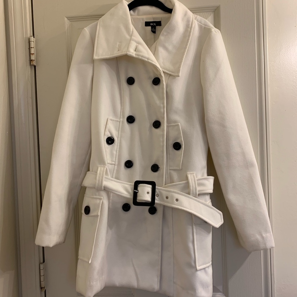 White pea coat